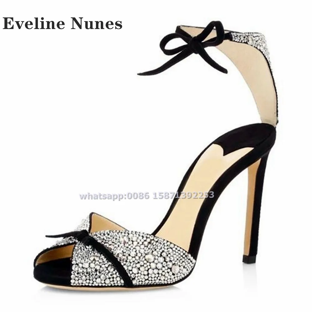 Bogen Strass Knöchel riemen Sa – Luxury Lifestyle Shoes Bewertung und Preis