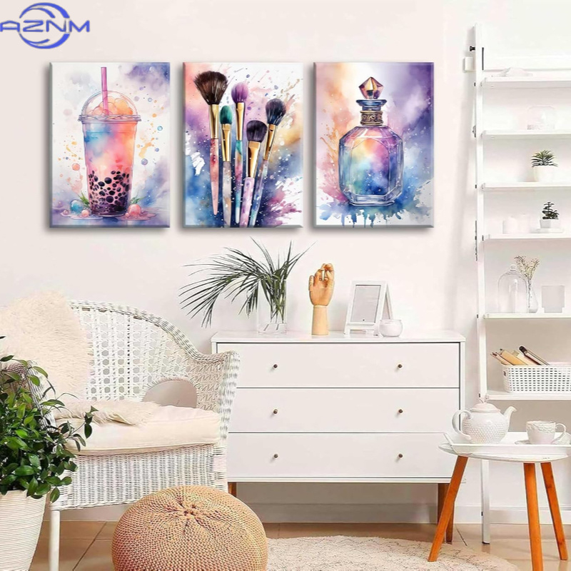 3-teiliges Luxus-Aquarell-Set  – Luxury Lifestyle Pictures Bewertung und Preis